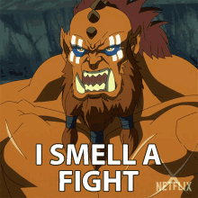I Smell A Fight Beast Man GIF - I Smell A Fight Beast Man Masters Of The Universe Revelation GIFs