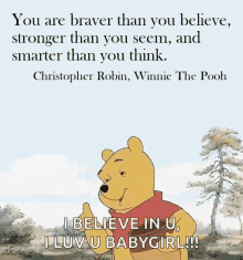 Winnie The Pooh Smart GIF - Winnie The Pooh Smart Believe In Yourself GIFs