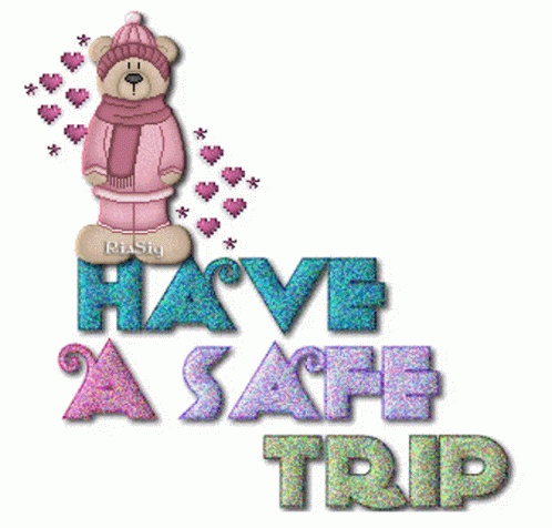 safe trip cartoon images