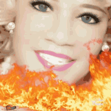Ms Tee Smile GIF - Ms Tee Smile Flames GIFs