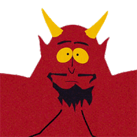 Shrug Satan Sticker - Shrug Satan South Park Stickers