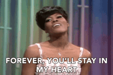Forever Youll Stay In My Heart Dionne Warwick GIF - Forever Youll Stay In My Heart Dionne Warwick I Say A Little Prayer GIFs