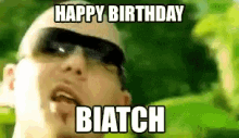 Happy Birthday Biatch Greeting GIF - Happy Birthday Biatch Greeting Hbd GIFs