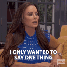 I Only Wanted To Say One Thing Real Housewives Of Beverly Hills GIF - I Only Wanted To Say One Thing Real Housewives Of Beverly Hills One More Thing GIFs
