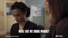 What Are We Doing Wrong Dr Helen Sharpe GIF - What Are We Doing Wrong Dr Helen Sharpe Freema Agyeman GIFs