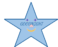 Good Night Star Sticker - Good Night Star Stickers
