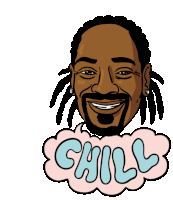 Snoop Dogg Chill Cartoon Relax Sticker - Snoop Dogg Chill Cartoon Chill Relax Stickers