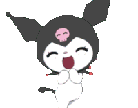 Kuromi Happy Sticker - Kuromi Happy Cute Stickers