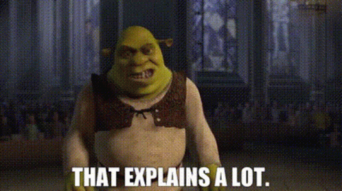 Shrek That Explains A Lot GIF - Shrek That Explains A Lot That Explains  Everything - Discover & Share GIFs