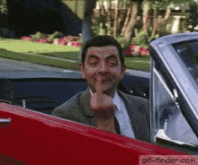 Mr Bean Finger GIF - Mr Bean Finger Everyone GIFs