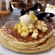 Pancakes Maple Syrup GIF - Pancakes Maple Syrup Apples GIFs