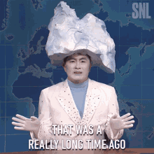 That Was A Really Long Time Ago Saturday Night Live GIF - That Was A Really Long Time Ago Saturday Night Live Long Ago GIFs