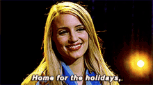 glee quinn fabray home for the holidays holidays happy holidays
