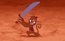 aladdin monkey abu sword disney