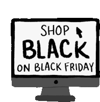 Black Businesses Matter Black Friday Shopping Sticker - Black Businesses Matter Black Friday Shopping Christmas Shopping Stickers