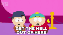 Get The Hell Out Of Here Eric Cartman GIF - Get The Hell Out Of Here Eric Cartman Stan Marsh GIFs