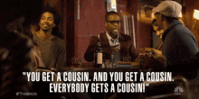 You Get A Cousin. And You Get A Cousin. Everybody Gets A Cousin! GIF - This Is Us This Is Us Series Sterling K Brown GIFs