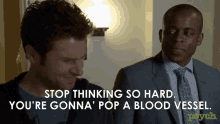 Too Much Thinking Blood Vessel GIF - Too Much Thinking Blood Vessel Burton Guster GIFs