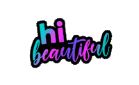 Hi Beautiful Xmondo Sticker - Hi Beautiful Xmondo Xmondo Hair Stickers