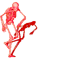 Rainbow Skeleton Sticker - Rainbow Skeleton Dancing Stickers