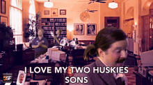 I Love My Two Huskies Son Caring GIF - I Love My Two Huskies Son Caring I Love Them GIFs