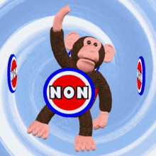 Non French No GIF - Non French No French Monkey GIFs