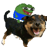 Pepe Ride Dog Sticker - Pepe Ride Dog Stickers
