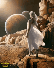 Woman Planets GIF - Woman Planets Out Of This World GIFs