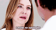 Greys Anatomy Meredith Grey GIF - Greys Anatomy Meredith Grey I Make No Apologies GIFs