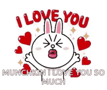 I Love You Hearts GIF - I Love You Hearts Bunny GIFs