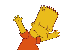 The Simpsons Bart Simpson Sticker - The Simpsons Bart Simpson Bart Dancing Stickers