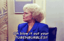tubenburbles rose nylund golden girls blow it out