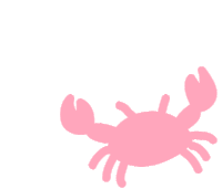 Crab Pink Crab Sticker - Crab Pink Crab Crabby Stickers