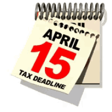 Tax Deadline GIF - Calendar April Tax GIFs