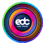 Edc Las Vegas Color Sticker - Edc Las Vegas Edc Color Stickers