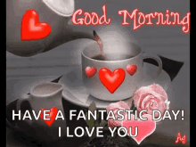 Good Morning Have A Fantastic Day GIF - Good Morning Have A Fantastic Day Coffee GIFs