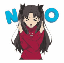 rin tohsaka fate stay night anime no disagree