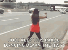 dancing dance twerk street highway