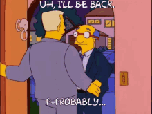 Simpsons Ill Be Back GIF - Simpsons Ill Be Back Be Back GIFs