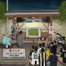 Supercoppa Frecciarossa Forza Juve GIF - Supercoppa Frecciarossa Forza Juve Juventus Fans GIFs