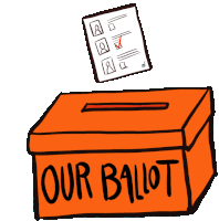 Our Ballot Our Power Sticker - Our Ballot Our Power Raised Fist Stickers