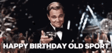 Leonardo Di Caprio Happy Birthday Old Sport GIF - Leonardo Di Caprio Happy Birthday Old Sport Great Gatsby GIFs