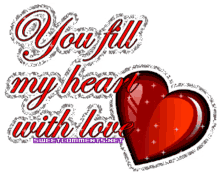You Fill My Heart With Love Sparkle GIF - You Fill My Heart With Love Heart Sparkle GIFs