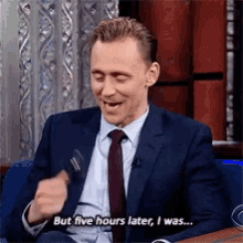 Tom Hiddleston GIF - Tom Hiddleston Five Hours Later GIFs