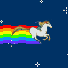 Rainbow Brite Rainbow Bright GIF - Rainbow Brite Rainbow Bright Nyan Cat GIFs