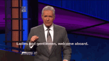Welcome Aboard GIF - Jeopardy Alex Trebek Ladies And Gentleman GIFs