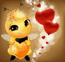 Kind Of Bee Heart GIF - Kind Of Bee Bee Heart GIFs