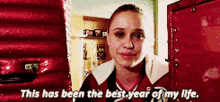 Glee Kitty Wilde GIF - Glee Kitty Wilde This Has Been The Best Year Of My Life GIFs