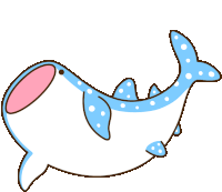 Whale Shark Sticker - Whale Shark Pusheen Stickers