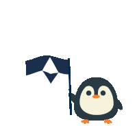 Antarctica Flag Sticker - Antarctica Flag Penguin Stickers
